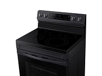 NE63A6511SG/AA | 6.3 cu. ft. Smart Freestanding Electric Range with No-Preheat Air Fry & Convection in Black Stainless Steel | Samsung Business US