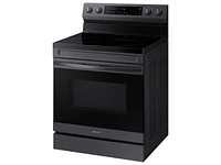 NE63A6511SG/AA | 6.3 cu. ft. Smart Freestanding Electric Range with No-Preheat Air Fry & Convection in Black Stainless Steel | Samsung Business US