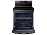 NE63A6511SG/AA | 6.3 cu. ft. Smart Freestanding Electric Range with No-Preheat Air Fry & Convection in Black Stainless Steel | Samsung Business US