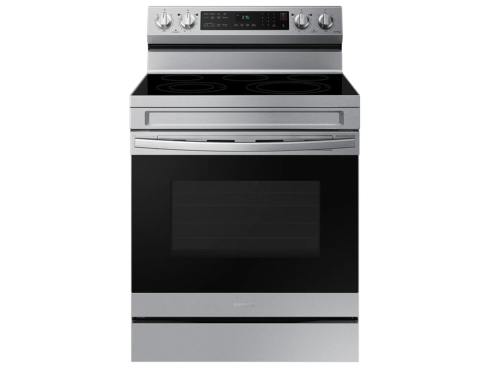 6.3 cu. ft. Smart Freestanding Electric Range with No-Preheat Air Fry & Convection in Stainless Steel Ranges