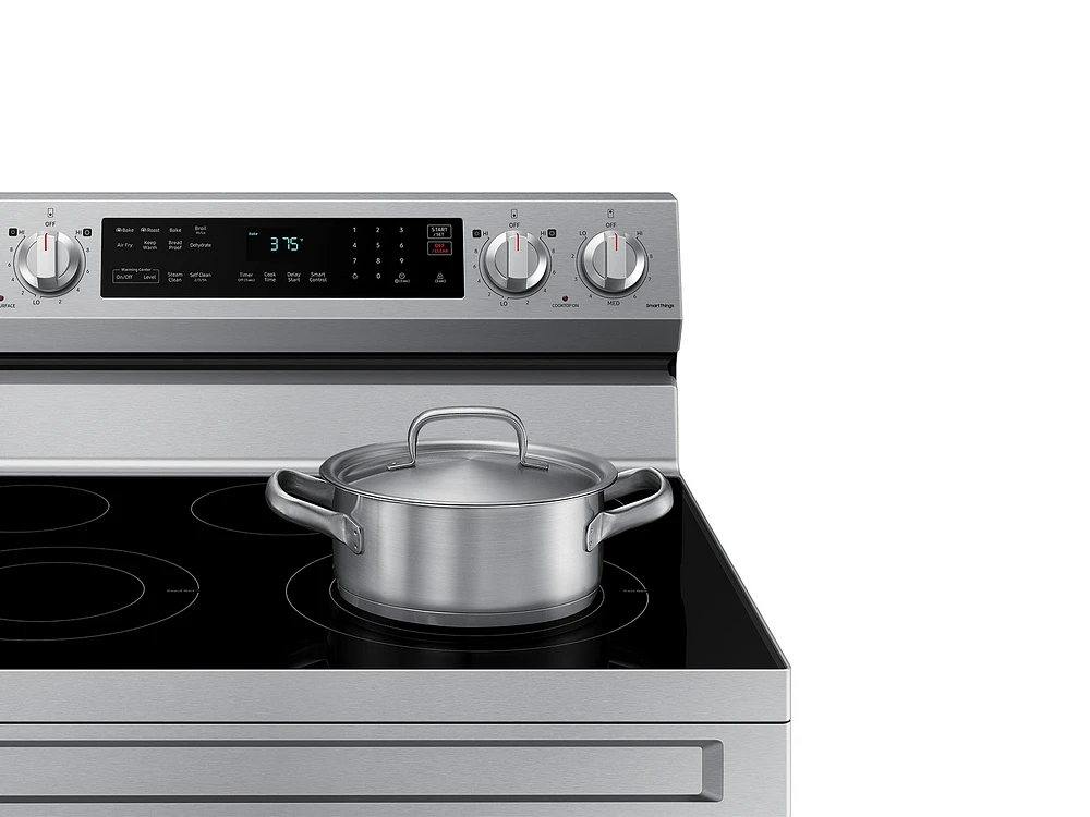 6.3 cu. ft. Smart Freestanding Electric Range with No-Preheat Air Fry & Convection in Stainless Steel Ranges