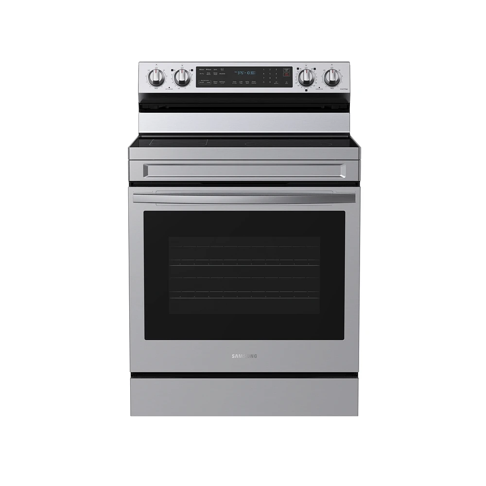 NE63A6711SS/AA | 6.3 cu. ft. Smart Freestanding Electric Range with No-Preheat Air Fry, Convection+ & Griddle in Stainless Steel | Samsung Business US