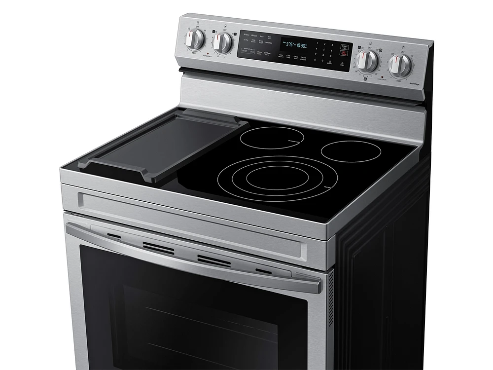 NE63A6711SS/AA | 6.3 cu. ft. Smart Freestanding Electric Range with No-Preheat Air Fry, Convection+ & Griddle in Stainless Steel | Samsung Business US