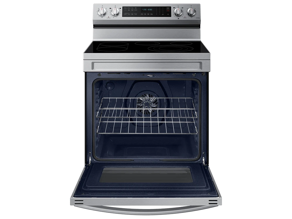 NE63A6711SS/AA | 6.3 cu. ft. Smart Freestanding Electric Range with No-Preheat Air Fry, Convection+ & Griddle in Stainless Steel | Samsung Business US