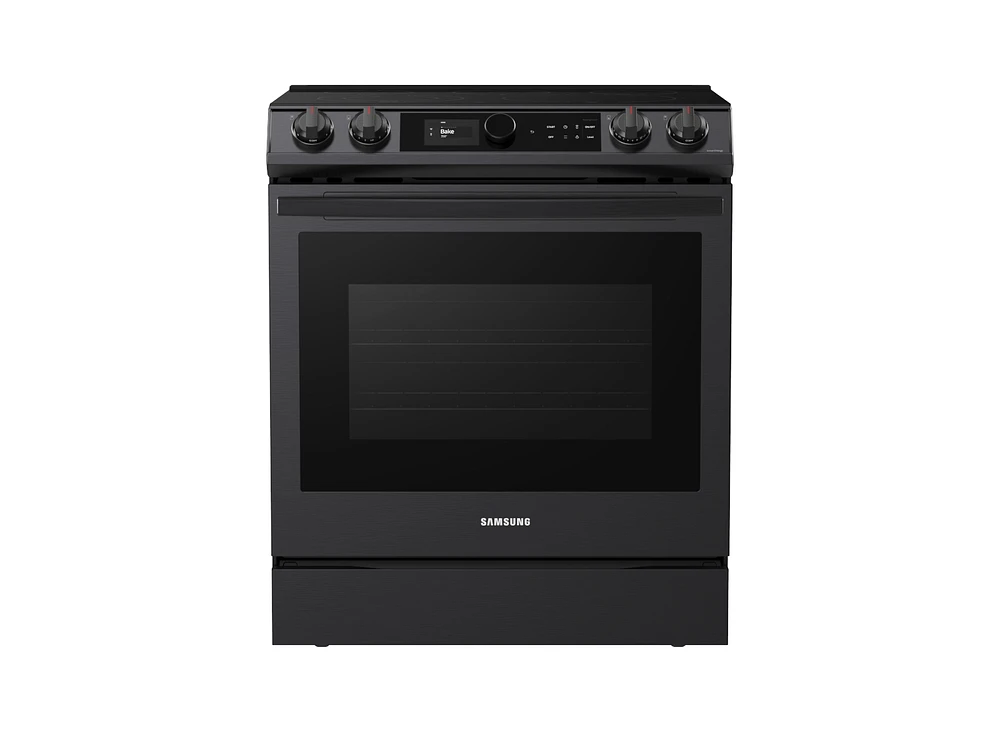 NE63T8911SG/AA | 6.3 cu. ft. Smart Slide-in Induction Range with Smart Dial & Air Fry in Black Stainless Steel | Samsung Business US