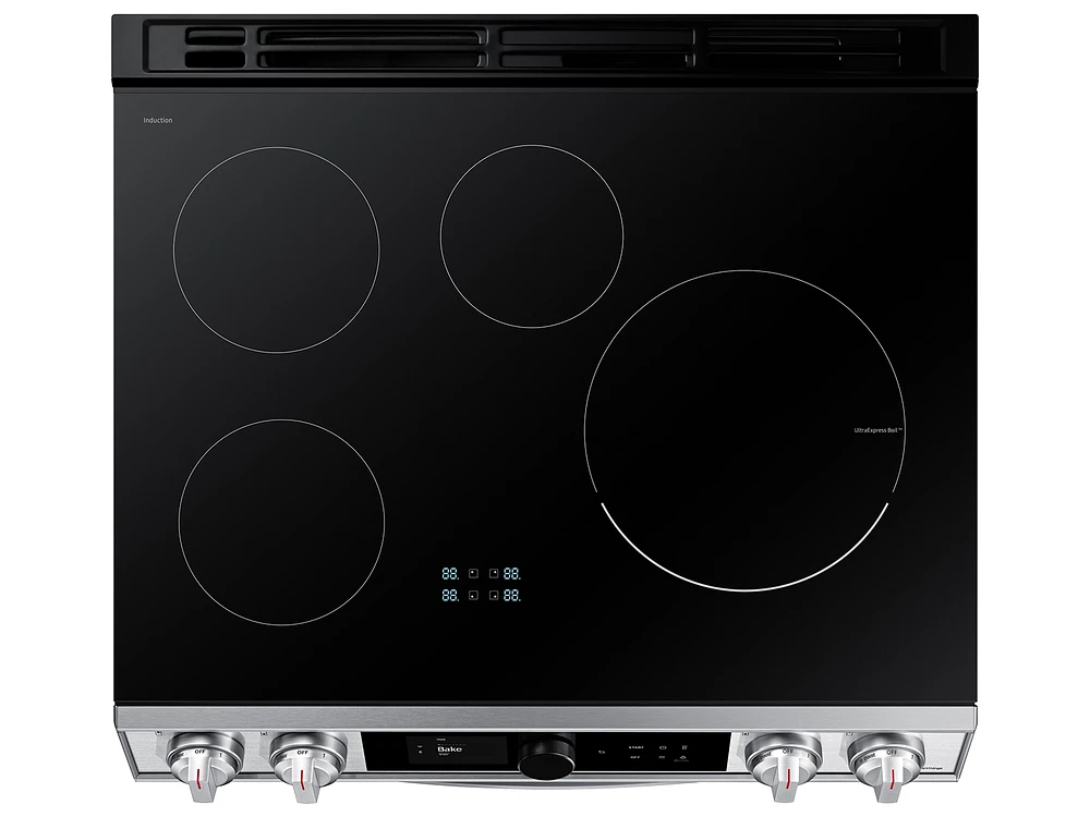 NE63T8911SS/AA | 6.3 cu. ft. Smart Slide-in Induction Range with Smart Dial & Air Fry in Stainless Steel | Samsung Business US