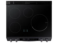 NE63T8951SG/AA | 6.3 cu. ft. Smart Slide-in Induction Range with Flex Duo™, Smart Dial & Air Fry in Black Stainless Steel | Samsung Business US