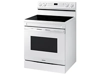 NE63A6511SW/AA | 6.3 cu. ft. Smart Freestanding Electric Range with No-Preheat Air Fry & Convection in White | Samsung Business US