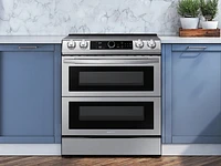 NE63T8751SS/AA | 6.3 cu ft. Smart Slide-in Electric Range with Smart Dial, Air Fry, & Flex Duo™ in Stainless Steel | Samsung Business US