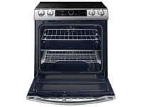 NE63T8751SS/AA | 6.3 cu ft. Smart Slide-in Electric Range with Smart Dial, Air Fry, & Flex Duo™ in Stainless Steel | Samsung Business US