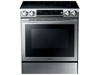 5.8 cu. ft. Slide-in Electric Range Ranges - NE58F9500SS/AA | Samsung US