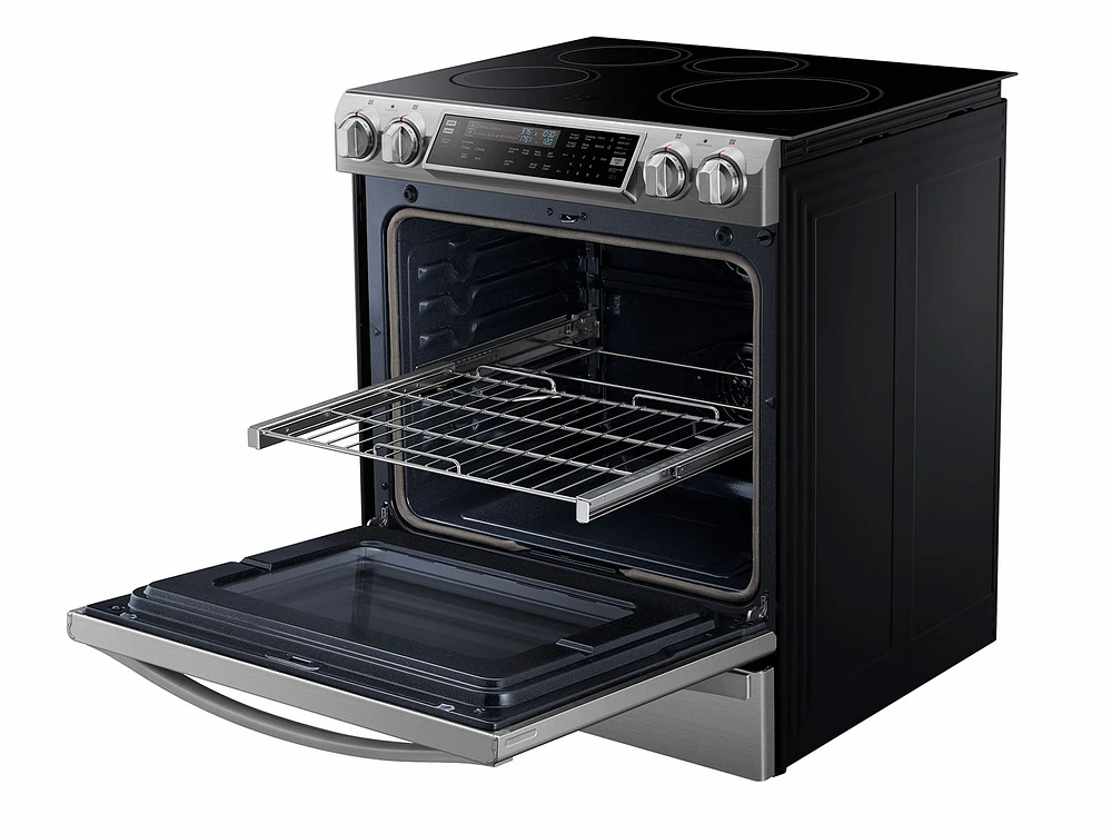 5.8 cu. ft. Slide-In Induction Chef Collection Range with Flex Duo™ Oven Ranges - NE58H9970WS/AA | Samsung US