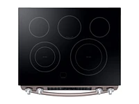 5.8 cu. ft. Slide-In Electric Range in Tuscan Stainless Steel Range - NE58R9431ST/AA | Samsung US