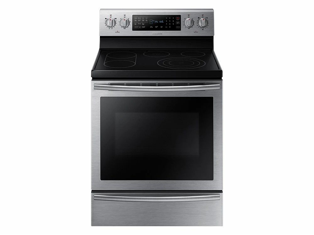 5.9 cu. ft. Electric Range with True Convection and Soft Close Door Ranges - NE59J7650WS/AA | Samsung US