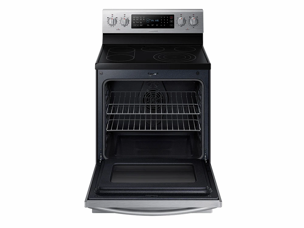 5.9 cu. ft. Electric Range with True Convection and Soft Close Door Ranges - NE59J7650WS/AA | Samsung US