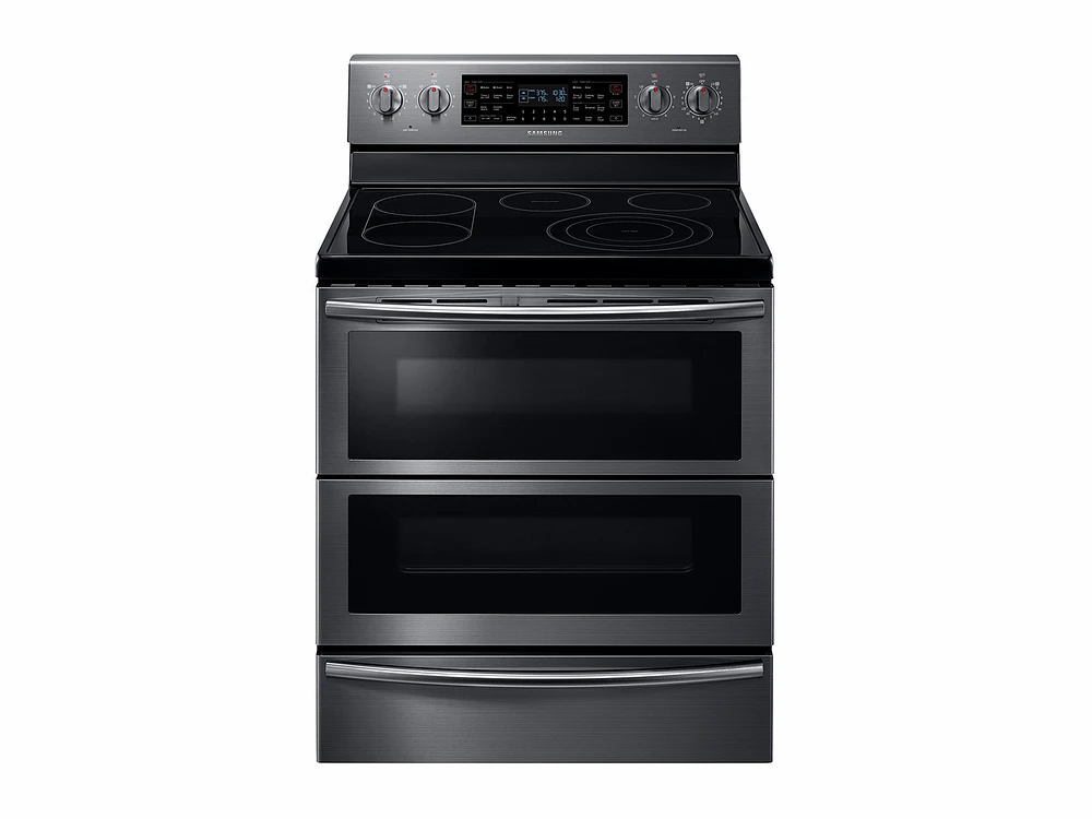 5.9 cu. ft. Freestanding Electric Range with Flex Duo™ & Dual Door in Black Stainless Steel Range - NE59J7850WG/AA | Samsung US