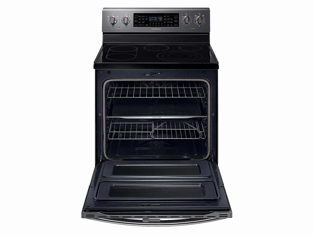 5.9 cu. ft. Freestanding Electric Range with Flex Duo™ & Dual Door in Black Stainless Steel Range - NE59J7850WG/AA | Samsung US