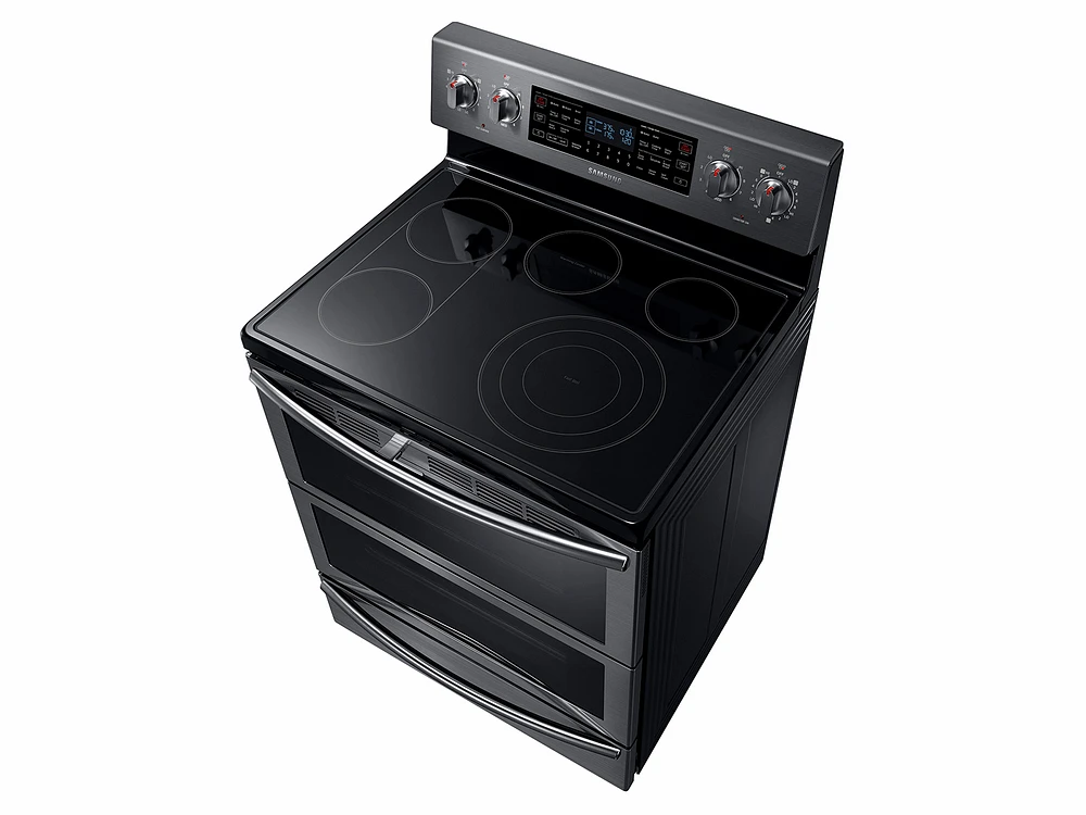 5.9 cu. ft. Freestanding Electric Range with Flex Duo™ & Dual Door in Black Stainless Steel Range - NE59J7850WG/AA | Samsung US