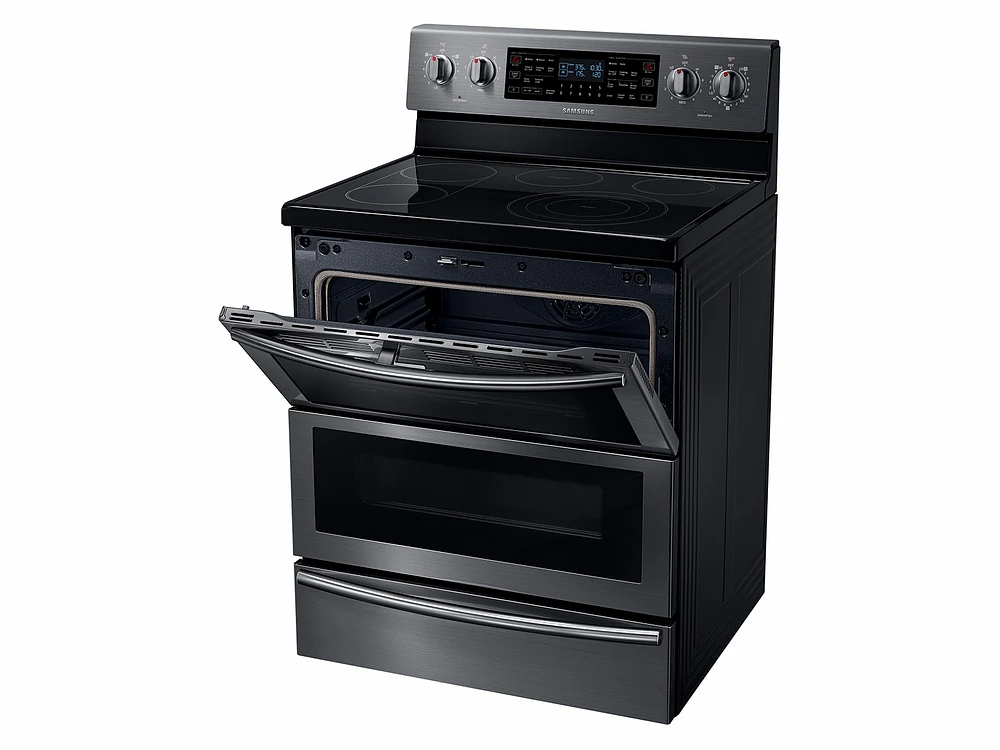 5.9 cu. ft. Freestanding Electric Range with Flex Duo™ & Dual Door in Black Stainless Steel Range - NE59J7850WG/AA | Samsung US