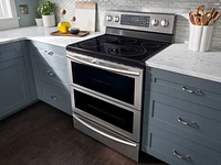 5.9 cu. ft. Double Oven Electric Range in Stainless Steel (NE59J7850WS) | Samsung US