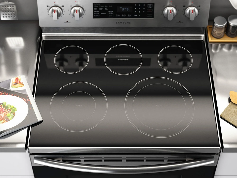 NE59M4320SS/AA | 5.9 cu. ft. Freestanding Electric Range with Convection in Stainless Steel | Samsung Business US