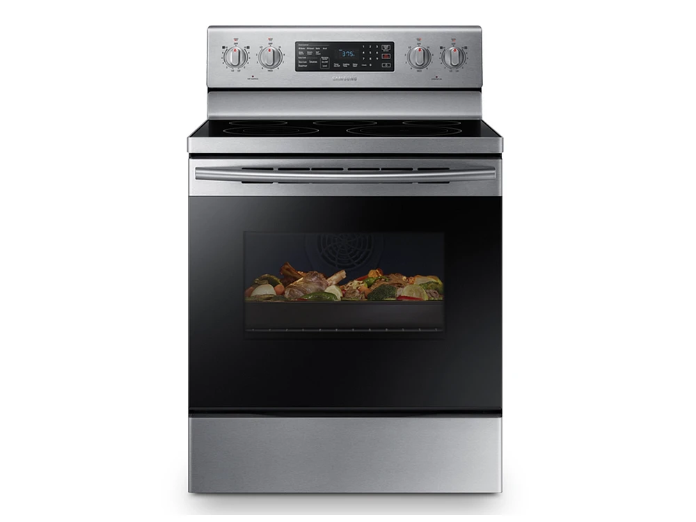 NE59M4320SS/AA | 5.9 cu. ft. Freestanding Electric Range with Convection in Stainless Steel | Samsung Business US