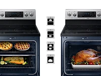 NE59M6850SS/AA | 5.9 cu ft. Smart Freestanding Electric Range with Flex Duo™ & Dual Door in Stainless Steel | Samsung Business US