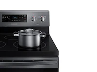 5.9 cu. ft. Freestanding Electric Range with Convection in Black Stainless Steel