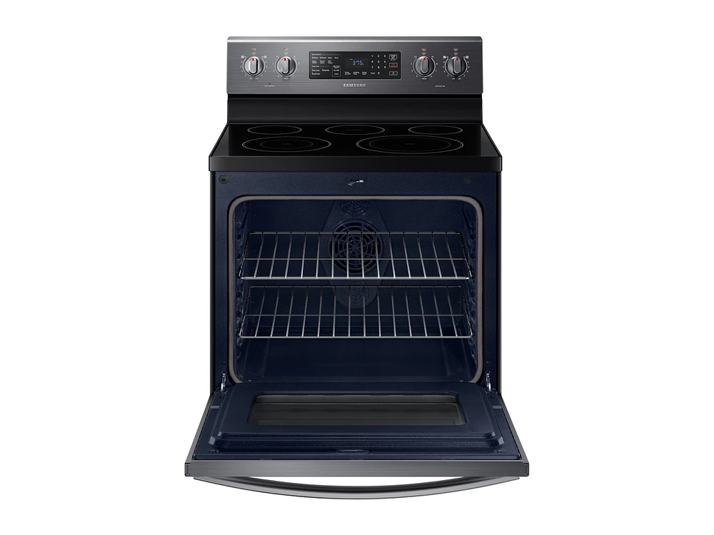 5.9 cu. ft. Freestanding Electric Range with Convection in Black Stainless Steel