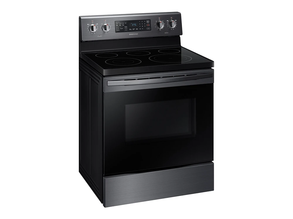 5.9 cu. ft. Freestanding Electric Range with Convection in Black Stainless Steel