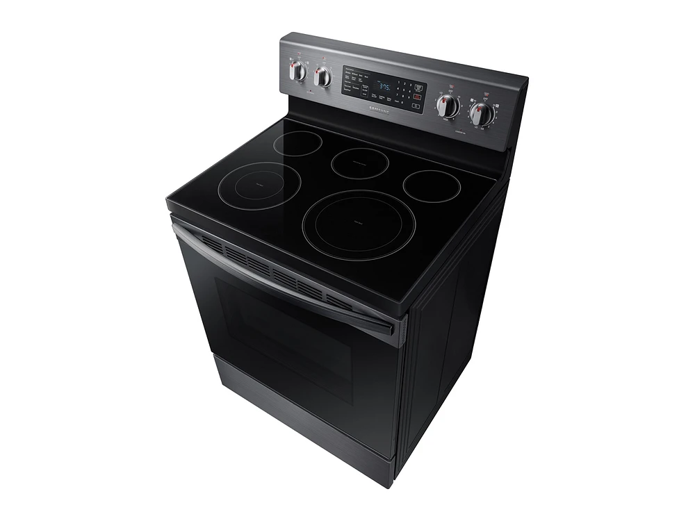 5.9 cu. ft. Freestanding Electric Range with Convection in Black Stainless Steel