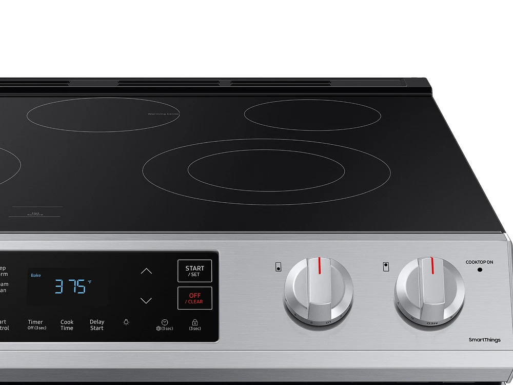 6.3 cu ft. Smart Slide-in Electric Range in Stainless Steel Ranges