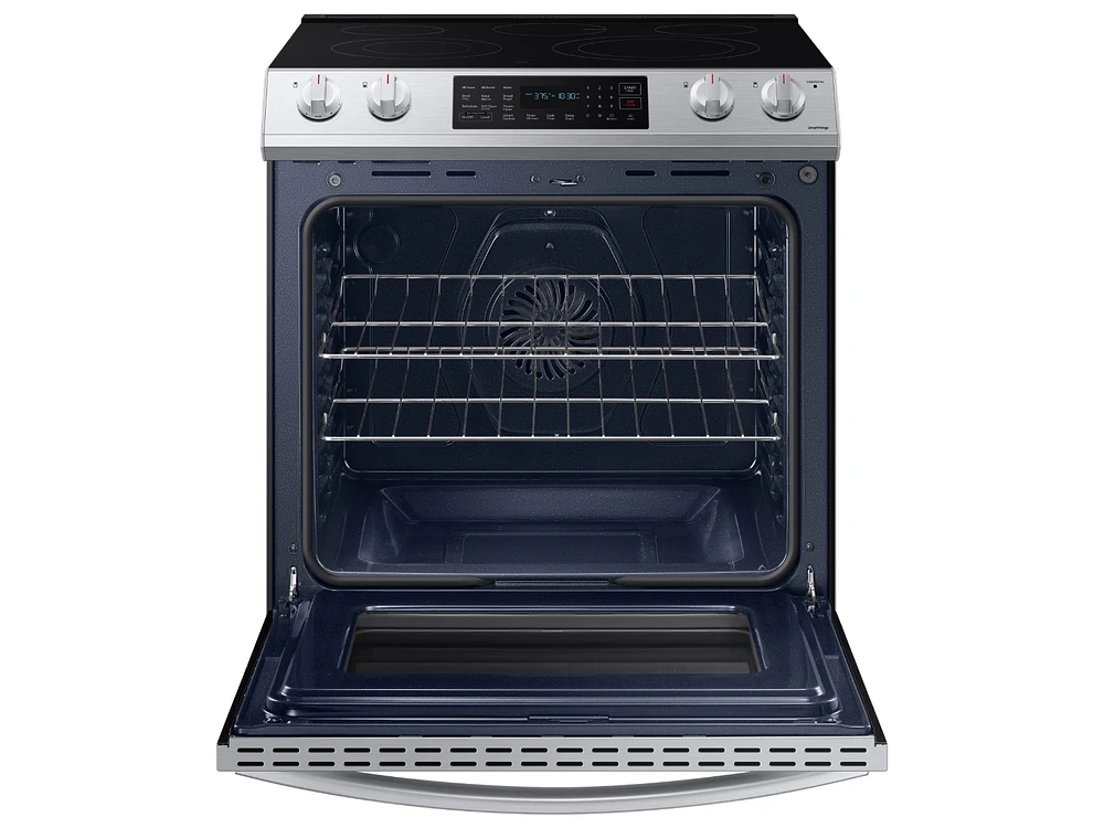 6.3 cu ft. Smart Slide-in Electric Range with Convection in Stainless Steel Ranges - NE63T8311SS/AA | Samsung US