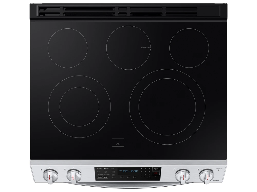 6.3 cu ft. Smart Slide-in Electric Range with Convection in Stainless Steel Ranges - NE63T8311SS/AA | Samsung US