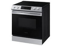 6.3 cu ft. Smart Slide-in Electric Range with Convection in Stainless Steel Ranges - NE63T8311SS/AA | Samsung US