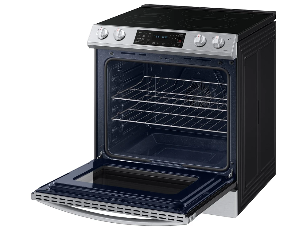 6.3 cu ft. Smart Slide-in Electric Range with Convection in Stainless Steel Ranges - NE63T8311SS/AA | Samsung US