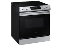 6.3 cu ft. Smart Slide-in Electric Range with Convection in Stainless Steel Ranges - NE63T8311SS/AA | Samsung US