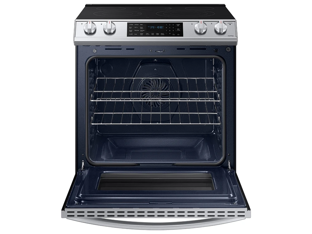 NE63T8511SS/AA | 6.3 cu. ft. Smart Slide-in Electric Range with Air Fry in Stainless Steel | Samsung Business US