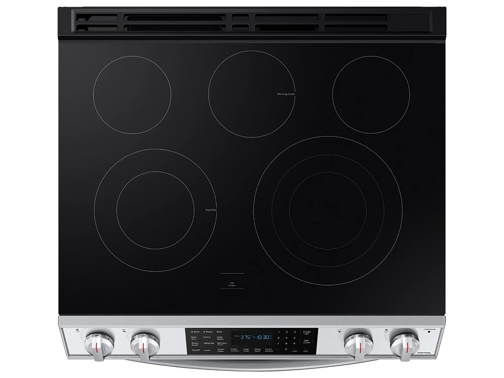 NE63T8511SS/AA | 6.3 cu. ft. Smart Slide-in Electric Range with Air Fry in Stainless Steel | Samsung Business US