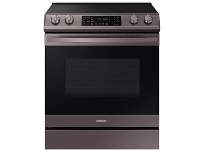 NE63T8511ST/AA | 6.3 cu. ft. Smart Slide-in Electric Range with Air Fry & Wi-Fi in Tuscan Stainless Steel | Samsung Business US