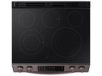 NE63T8511ST/AA | 6.3 cu. ft. Smart Slide-in Electric Range with Air Fry & Wi-Fi in Tuscan Stainless Steel | Samsung Business US