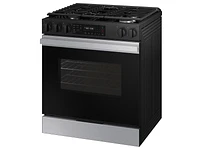 Bespoke Smart Slide-in Gas Range 6.0 cu. ft. in Stainless Steel with Precision Knobs | Samsung US