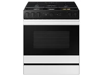 Samsung Bespoke Smart Slide-in Gas Range 6.0 cu. ft. in White Glass with Air Sous Vide & Air Fry | Samsung Business US