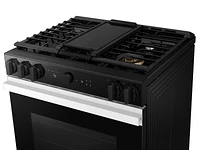 Samsung Bespoke Smart Slide-in Gas Range 6.0 cu. ft. in White Glass with Air Sous Vide & Air Fry | Samsung Business US