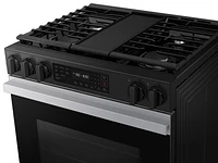 Bespoke Smart Slide-In Gas Range 6.0 cu. ft. in Stainless Steel with Air Fry & Precision Knobs | Samsung US