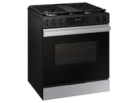 Bespoke Smart Slide-In Gas Range 6.0 cu. ft. in Stainless Steel with Air Fry & Precision Knobs | Samsung US