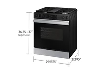 Bespoke Smart Slide-In Gas Range 6.0 cu. ft. in Stainless Steel with Air Fry & Precision Knobs | Samsung US