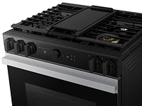 Bespoke Smart Slide-in Gas Range 6.0 cu. ft. in Stainless Steel with Air Sous Vide & Air Fry | Samsung US