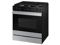 Bespoke Smart Slide-in Gas Range 6.0 cu. ft. in Stainless Steel with Air Sous Vide & Air Fry | Samsung US