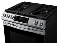 Slide-in Gas Range 6.0 cu. ft. with Convection Oven & Air Fry in Stainless Steel | Samsung US